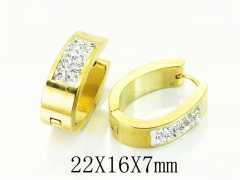 HY Wholesale Earrings 316L Stainless Steel Popular Jewelry Earrings-HY72E0040JLE