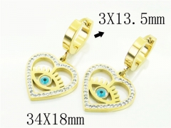 HY Wholesale Earrings 316L Stainless Steel Popular Jewelry Earrings-HY32E0398PE
