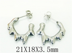 HY Wholesale Earrings 316L Stainless Steel Popular Jewelry Earrings-HY70E0937KE
