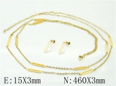 HY Wholesale Jewelry 316L Stainless Steel Earrings Necklace Jewelry Set-HY71S0019HHQ