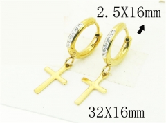 HY Wholesale Earrings 316L Stainless Steel Popular Jewelry Earrings-HY72E0006JV
