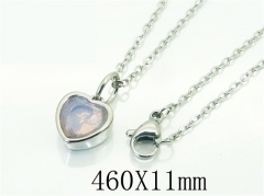 HY Wholesale Necklaces Stainless Steel 316L Jewelry Necklaces-HY15N0146LOX