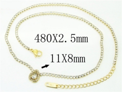 HY Wholesale Necklaces Stainless Steel 316L Jewelry Necklaces-HY59N0302HHW
