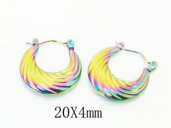 HY Wholesale Earrings 316L Stainless Steel Popular Jewelry Earrings-HY70E1010LB