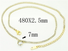 HY Wholesale Necklaces Stainless Steel 316L Jewelry Necklaces-HY59N0310HHD