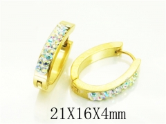 HY Wholesale Earrings 316L Stainless Steel Popular Jewelry Earrings-HY72E0037JLD