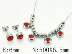 HY Wholesale Jewelry 316L Stainless Steel Earrings Necklace Jewelry Set-HY91S1515PF
