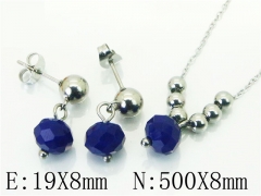 HY Wholesale Jewelry 316L Stainless Steel Earrings Necklace Jewelry Set-HY91S1550LX