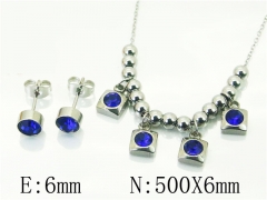 HY Wholesale Jewelry 316L Stainless Steel Earrings Necklace Jewelry Set-HY91S1526PF