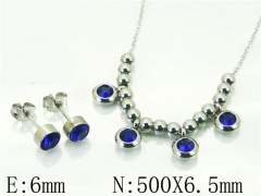 HY Wholesale Jewelry 316L Stainless Steel Earrings Necklace Jewelry Set-HY91S1514PD