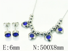 HY Wholesale Jewelry 316L Stainless Steel Earrings Necklace Jewelry Set-HY91S1532PD