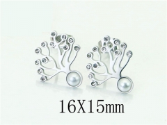 HY Wholesale Earrings 316L Stainless Steel Popular Jewelry Earrings-HY80E0759LL