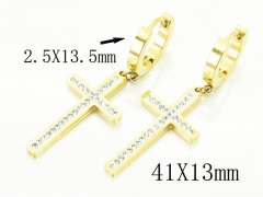 HY Wholesale Earrings 316L Stainless Steel Popular Jewelry Earrings-HY24E0065HBB