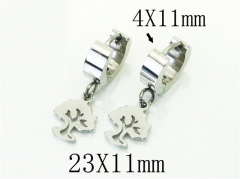HY Wholesale Earrings 316L Stainless Steel Popular Jewelry Earrings-HY72E0069ILB