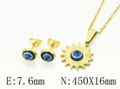 HY Wholesale Jewelry 316L Stainless Steel Earrings Necklace Jewelry Set-HY12S1299MLE