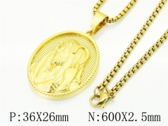 HY Wholesale Necklaces Stainless Steel 316L Jewelry Necklaces-HY09N1378HZZ