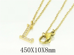 HY Wholesale Necklaces Stainless Steel 316L Jewelry Necklaces-HY12N0564OLS