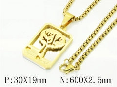 HY Wholesale Necklaces Stainless Steel 316L Jewelry Necklaces-HY09N1408HHR