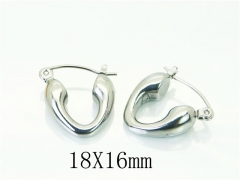 HY Wholesale Earrings 316L Stainless Steel Popular Jewelry Earrings-HY06E0363OW