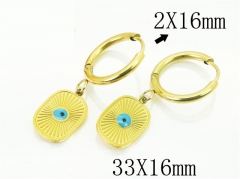 HY Wholesale Earrings 316L Stainless Steel Popular Jewelry Earrings-HY91E0483OLF