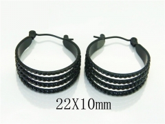HY Wholesale Earrings 316L Stainless Steel Popular Jewelry Earrings-HY70E1305LB