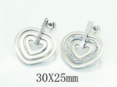 HY Wholesale Earrings 316L Stainless Steel Popular Jewelry Earrings-HY80E0753NLX