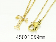 HY Wholesale Necklaces Stainless Steel 316L Jewelry Necklaces-HY12N0572OLT