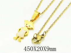 HY Wholesale Necklaces Stainless Steel 316L Jewelry Necklaces-HY74N0112LS