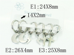 HY Wholesale Earrings 316L Stainless Steel Popular Jewelry Earrings-HY54E0165HSS