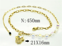 HY Wholesale Necklaces Stainless Steel 316L Jewelry Necklaces-HY80N0652NL