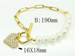 HY Wholesale Bracelets 316L Stainless Steel Jewelry Bracelets-HY80B1587NLS