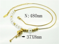 HY Wholesale Necklaces Stainless Steel 316L Jewelry Necklaces-HY80N0654NLW