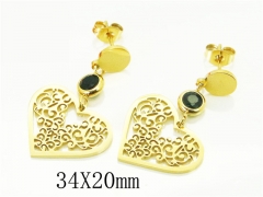 HY Wholesale Earrings 316L Stainless Steel Popular Jewelry Earrings-HY24E0090PLD