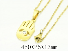 HY Wholesale Necklaces Stainless Steel 316L Jewelry Necklaces-HY74N0074KO