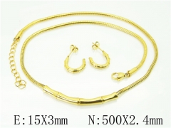 HY Wholesale Jewelry 316L Stainless Steel Earrings Necklace Jewelry Set-HY12S1293HCC