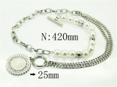 HY Wholesale Necklaces Stainless Steel 316L Jewelry Necklaces-HY80N0647OQ