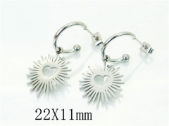 HY Wholesale Earrings 316L Stainless Steel Popular Jewelry Earrings-HY06E0369NA