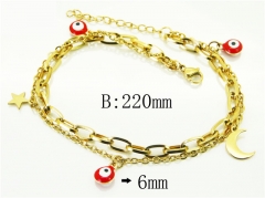 HY Wholesale Bracelets 316L Stainless Steel Jewelry Bracelets-HY24B0163O5