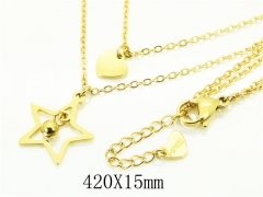 HY Wholesale Necklaces Stainless Steel 316L Jewelry Necklaces-HY24N0125OL