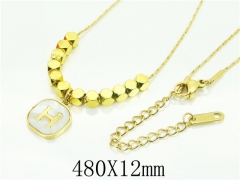 HY Wholesale Necklaces Stainless Steel 316L Jewelry Necklaces-HY80N0662MLD