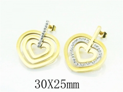 HY Wholesale Earrings 316L Stainless Steel Popular Jewelry Earrings-HY80E0754OE