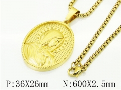 HY Wholesale Necklaces Stainless Steel 316L Jewelry Necklaces-HY09N1385HTT