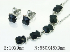 HY Wholesale Jewelry 316L Stainless Steel Earrings Necklace Jewelry Set-HY90S0209HNZ