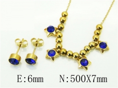 HY Wholesale Jewelry 316L Stainless Steel Earrings Necklace Jewelry Set-HY91S1584HHY