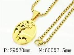 HY Wholesale Necklaces Stainless Steel 316L Jewelry Necklaces-HY09N1406HHW