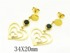 HY Wholesale Earrings 316L Stainless Steel Popular Jewelry Earrings-HY24E0091PLE