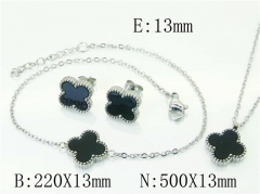 HY Wholesale Jewelry 316L Stainless Steel Earrings Necklace Jewelry Set-HY59S2529HHQ