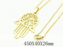 HY Wholesale Necklaces Stainless Steel 316L Jewelry Necklaces-HY74N0073MW