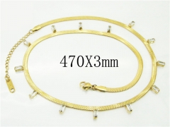 HY Wholesale Necklaces Stainless Steel 316L Jewelry Necklaces-HY91N0119HJX