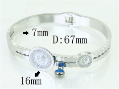 HY Wholesale Bangles Jewelry Stainless Steel 316L Fashion Bangle-HY32B0814HRR